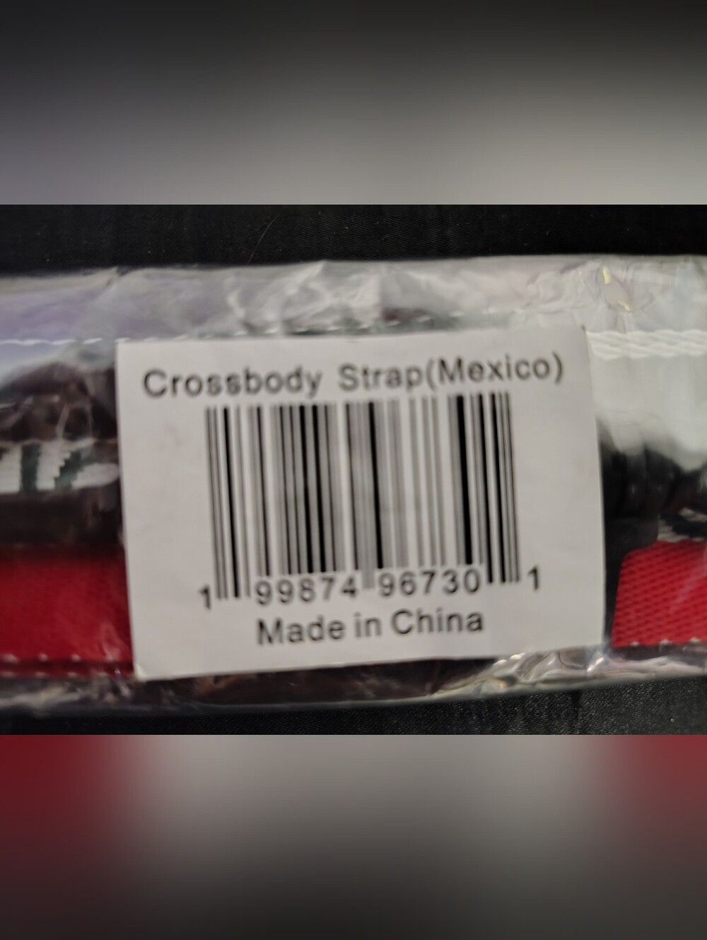 Unbranded Red Crossbody Bag Strap - Durable Replacement Strap